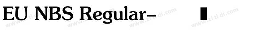 EU NBS Regular字体转换